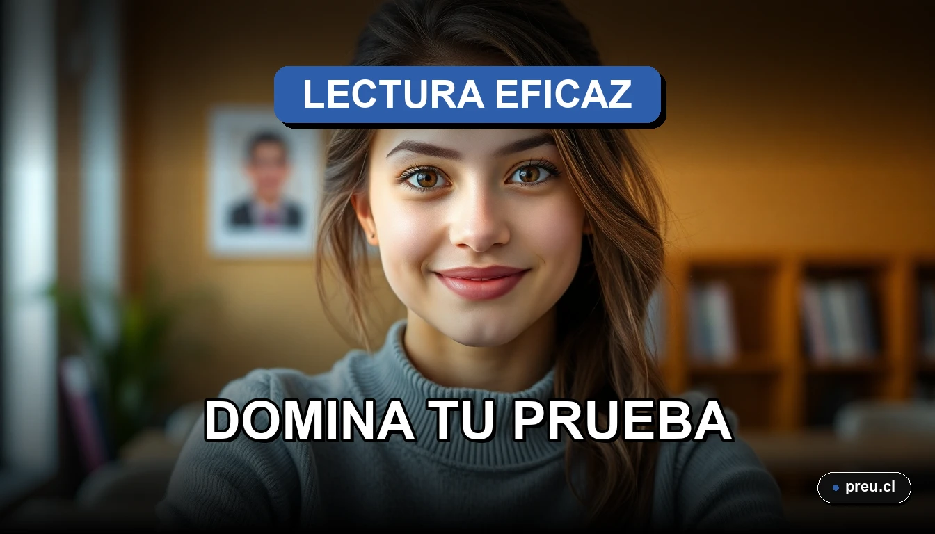 Joven estudiante sonriendo con confianza, lista para enfrentar su prueba de competencia lectora con las mejores estrategias. Imagen inspiradora y de alta calidad para un blog educativo.