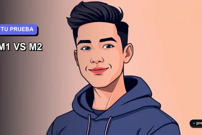 Ilustración plana y moderna de un estudiante universitario sonriente, junto a símbolos matemáticos flotantes, sobre un fondo de gradiente suave. Representa la elección informada entre las pruebas de matemáticas M1 y M2 para la PAES.