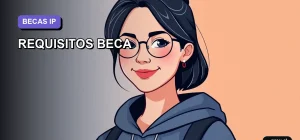 Ilustración plana y moderna de una joven universitaria sonriente, con un fondo de gradiente suave, representando el acceso a la información sobre la Beca Nuevo Milenio del Instituto Profesional. Guía paso a paso para postular con éxito.