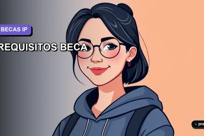 Ilustración plana y moderna de una joven universitaria sonriente, con un fondo de gradiente suave, representando el acceso a la información sobre la Beca Nuevo Milenio del Instituto Profesional. Guía paso a paso para postular con éxito.