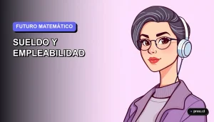 Ilustración plana y moderna de un estudiante universitario sonriente, con estilo vectorial y colores vibrantes, representando el futuro profesional de un profesor de matemáticas. El diseño es minimalista y motivador, pensado para jóvenes que eligen su carrera.
