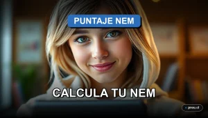 Joven estudiante sonriendo con confianza en un moderno campus universitario, representando el éxito académico y el futuro educativo. Imagen inspiradora para calcular tu NEM y Ranking de Notas.